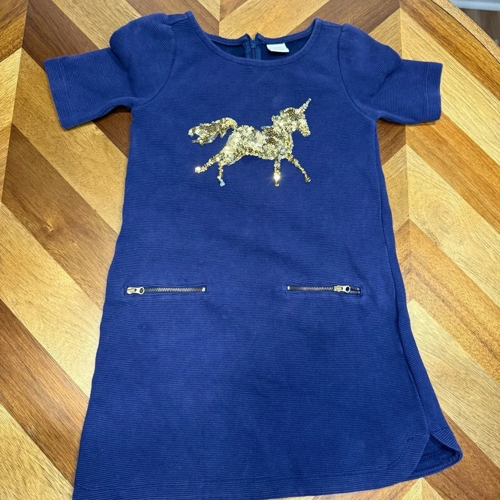 Gymboree dresses lot of 2 unicorn and stripes